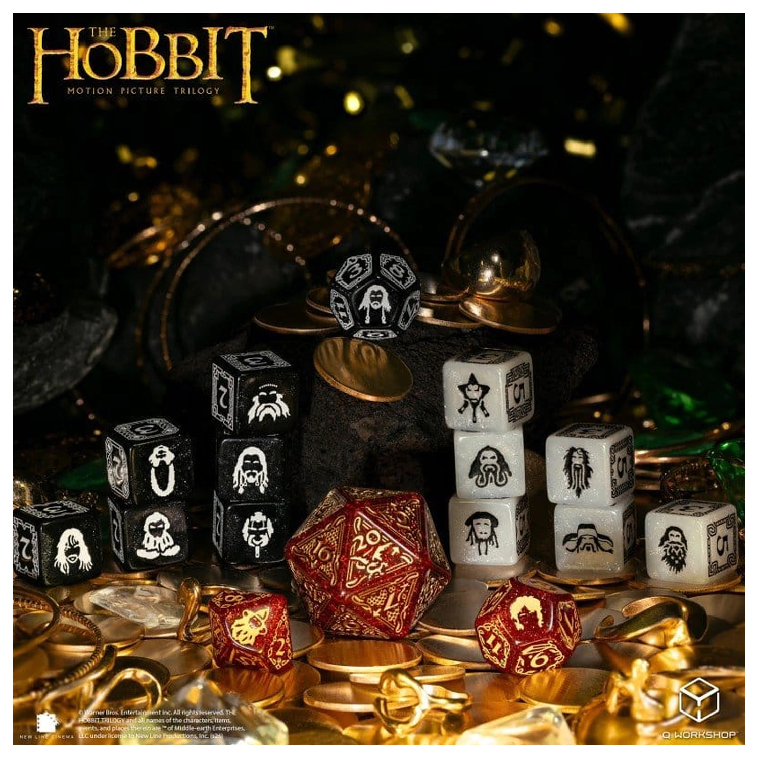 The Hobbit TCG Set de zaruri din 16 bucăți Ember Hearth poza produsului