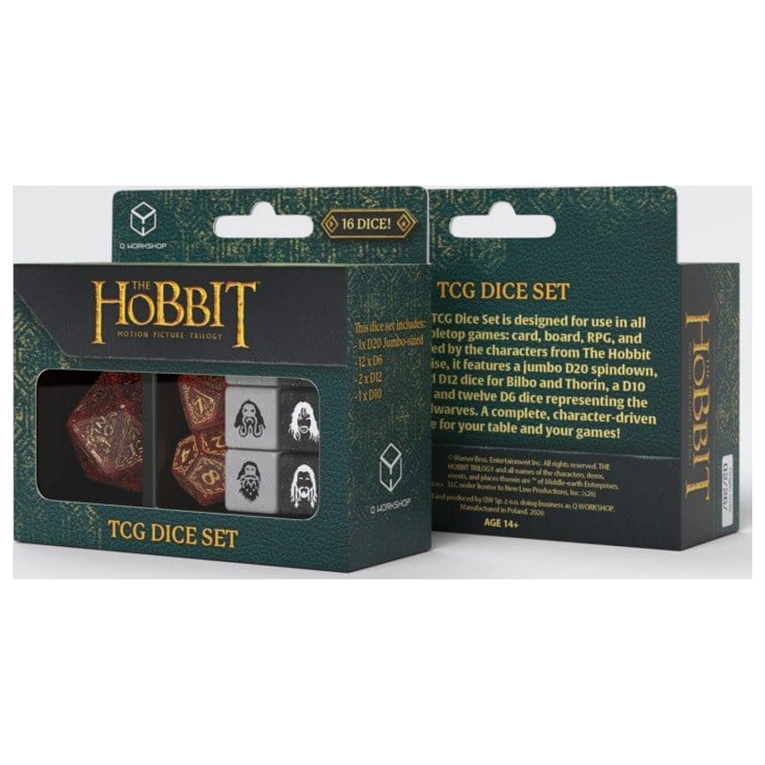 The Hobbit TCG Set de zaruri din 16 bucăți Ember Hearth poza produsului