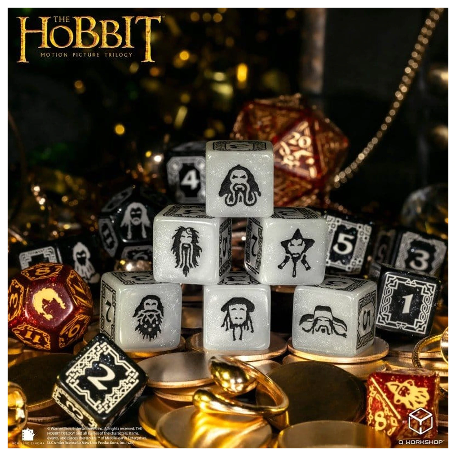 The Hobbit TCG Set de zaruri din 16 bucăți Ember Hearth poza produsului