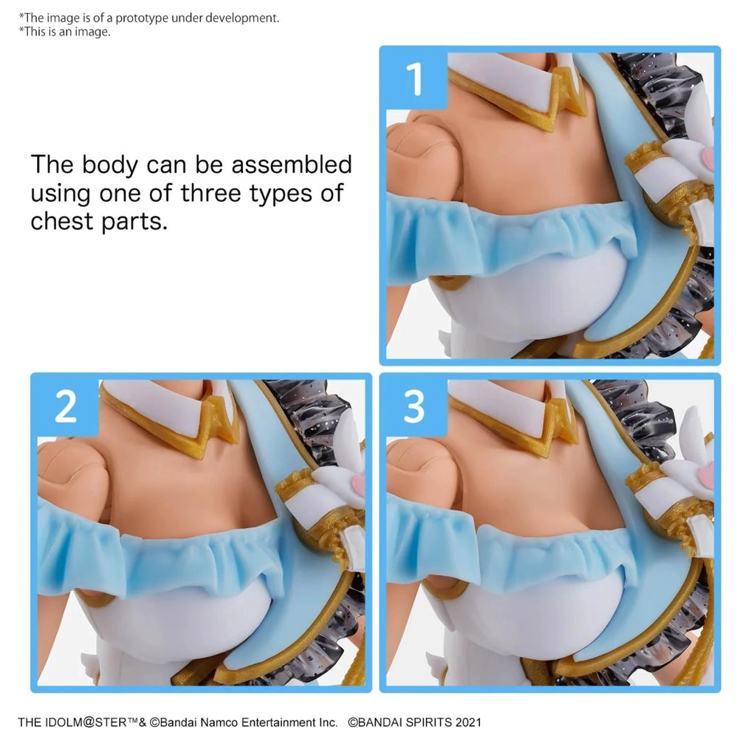 THE iDOLM@STER - Option Body Parts Beyond The Blue Sky 1 Color C - trusa de modelat poza produsului