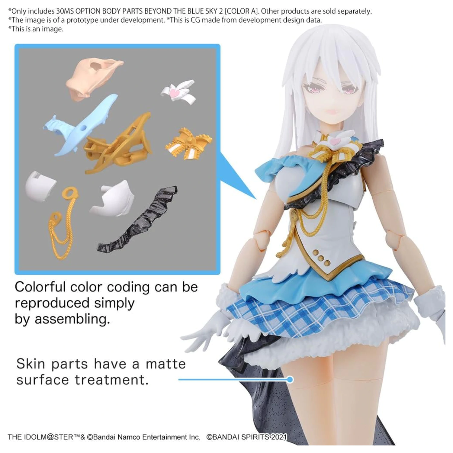The Idolmaster 30MS Option Body Parts Beyond the Blue Sky 2 Set de model. poza produsului
