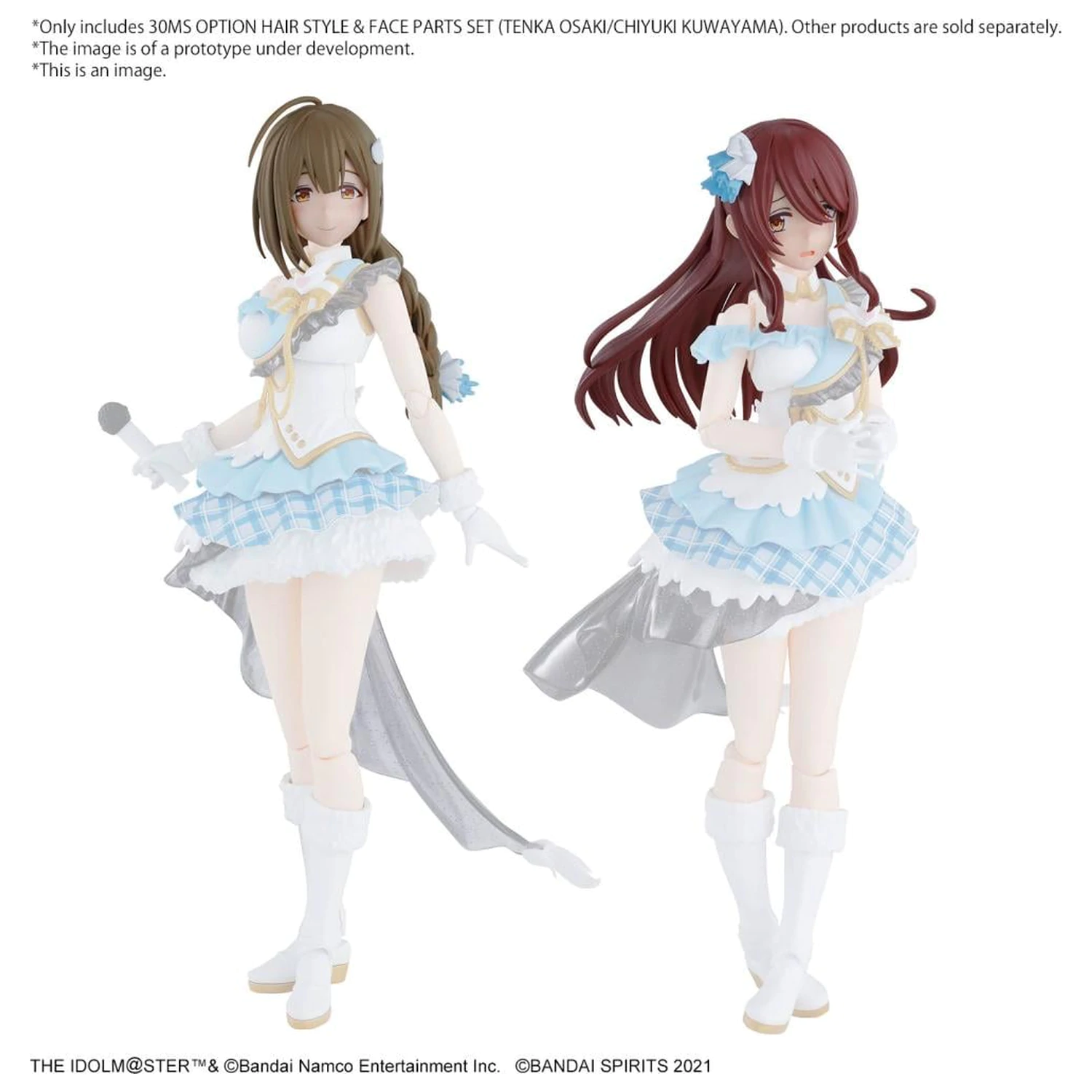 The Idolmaster 30MS Option Hair Style & Face Parts Set Model Kit poza produsului