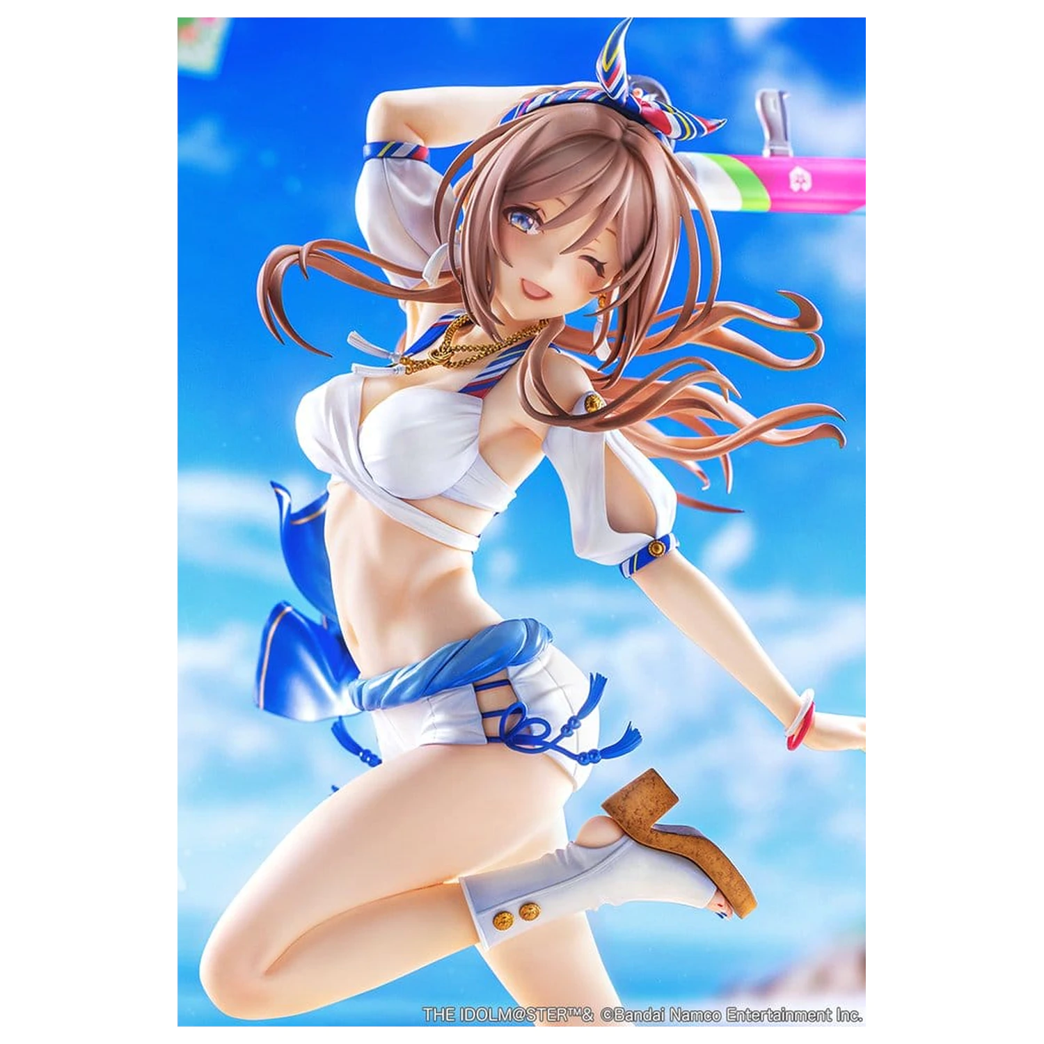 The Idolmaster Gakuen PVC Figura 1/7 Himesaki Rinami Kimi to Semi Blue Ver. 27 cm poza produsului