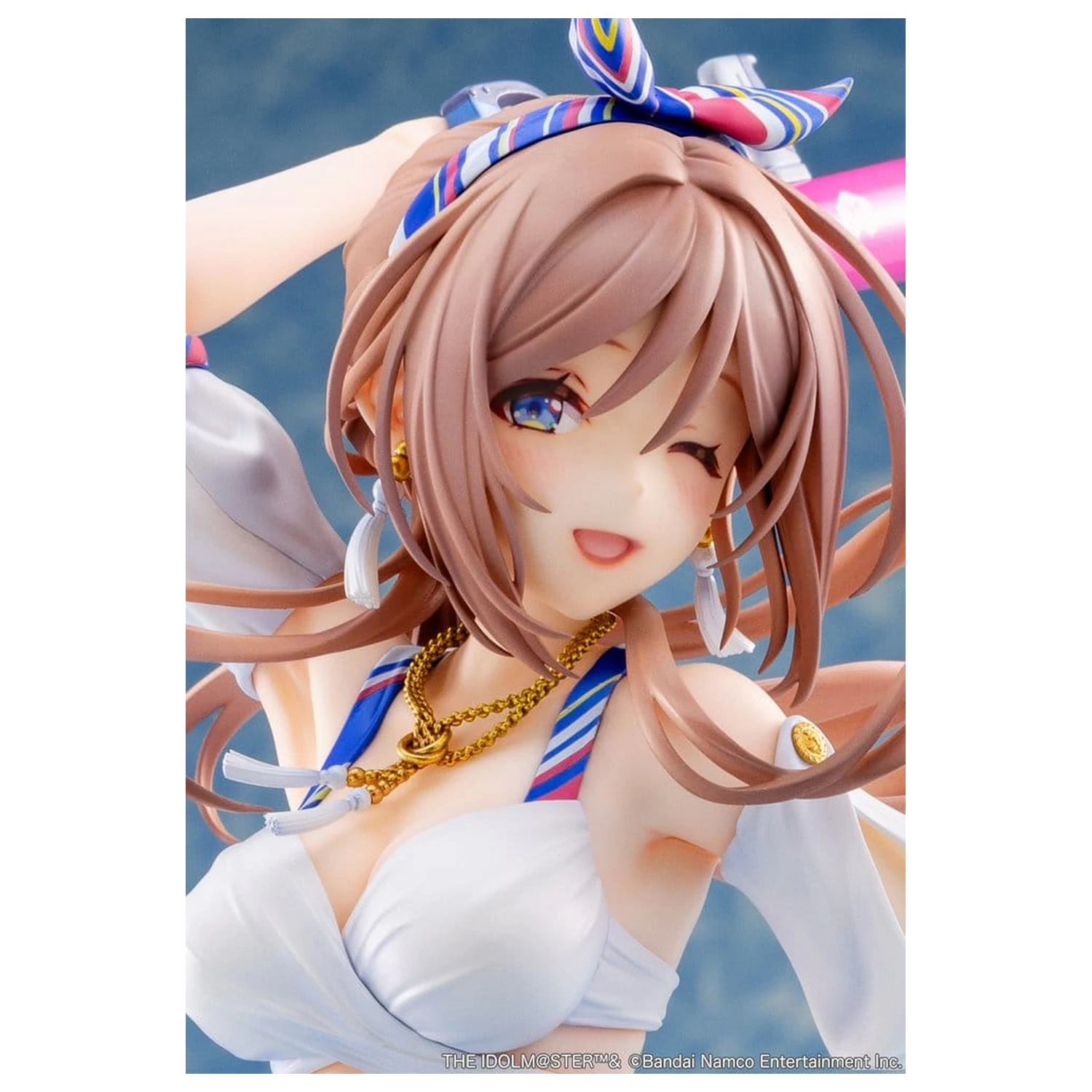 The Idolmaster Gakuen PVC Figura 1/7 Himesaki Rinami Kimi to Semi Blue Ver. 27 cm poza produsului