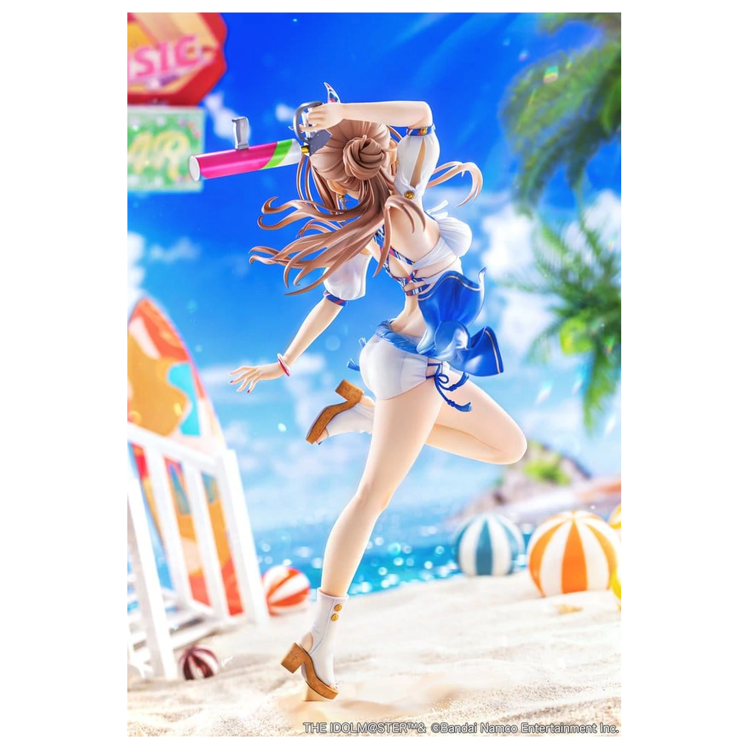 The Idolmaster Gakuen PVC Figura 1/7 Himesaki Rinami Kimi to Semi Blue Ver. 27 cm poza produsului