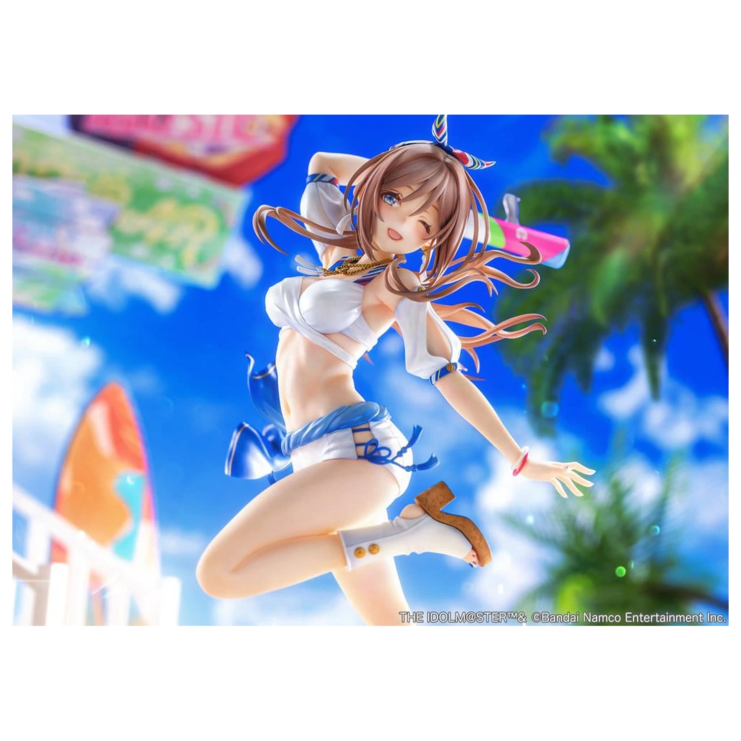 The Idolmaster Gakuen PVC Figura 1/7 Himesaki Rinami Kimi to Semi Blue Ver. With Bonus 27 cm poza produsului