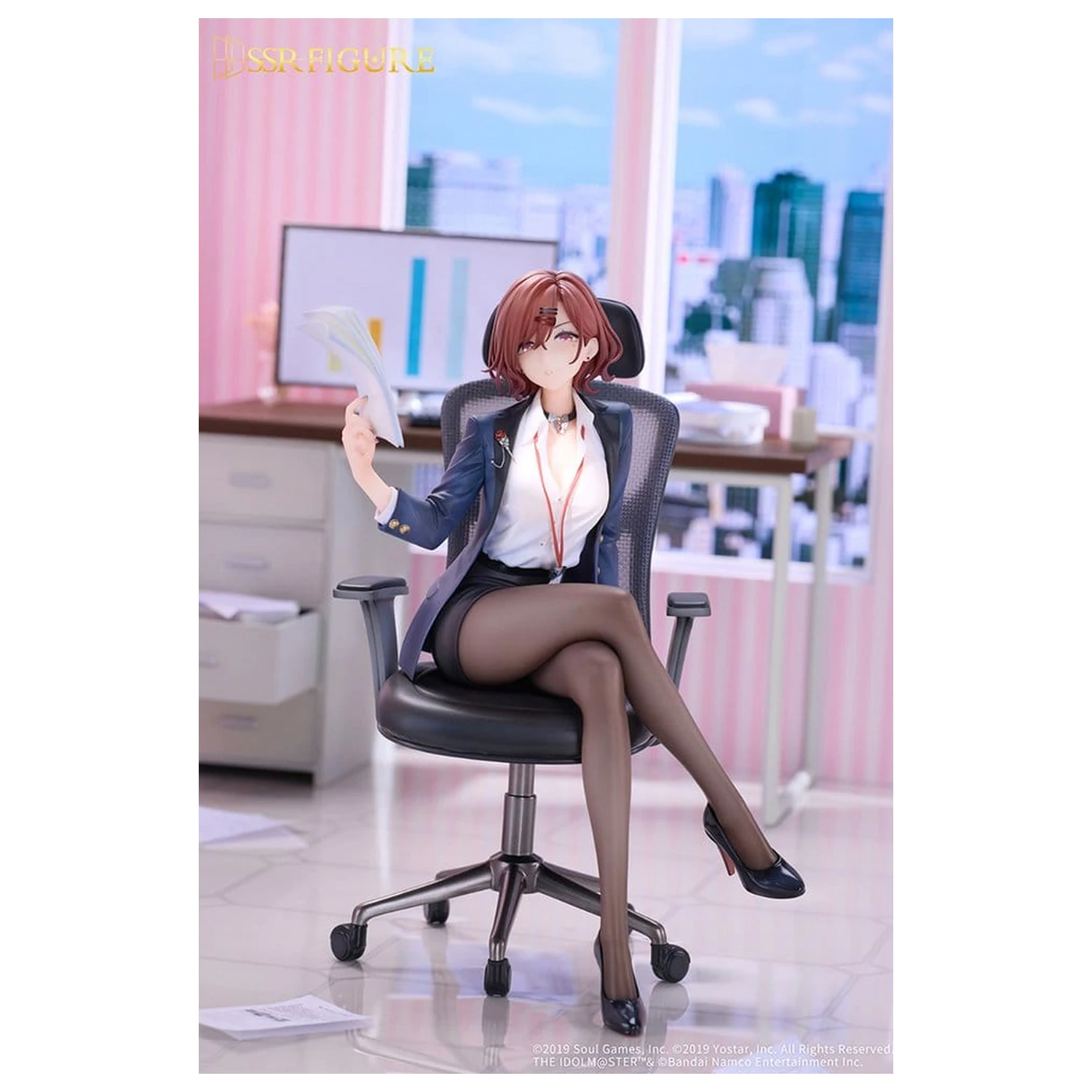 The Idolmaster Shiny Colors x Mahjong Soul Figurina PVC 1/7 Madoka Higuchi Effortless Work Ver. 21 cm poza produsului