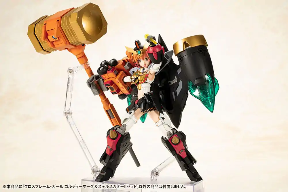 Kit model din plastic pentru fată Cross Frame The King of Braves GaoGaiGar Goldymark & Stealth Gao II Set 12 cm poza produsului