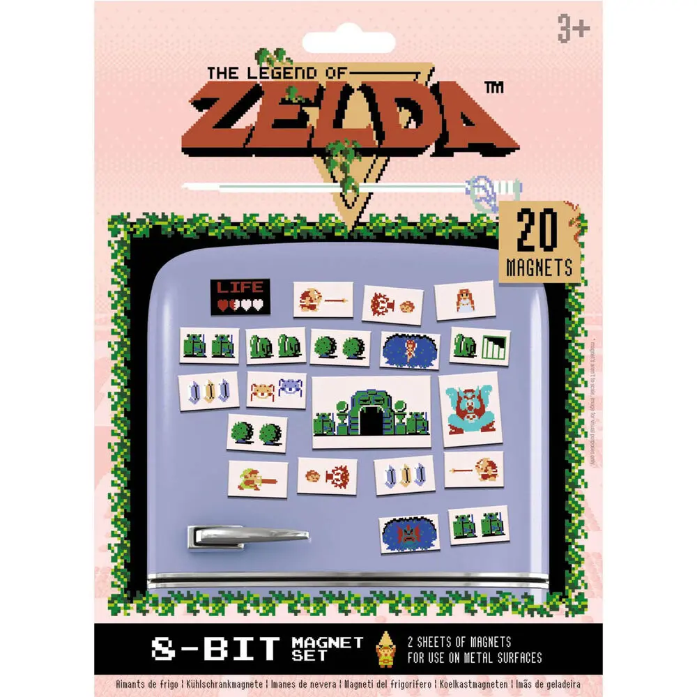 The Legend of Zelda Magneți de Frigider Retro poza produsului