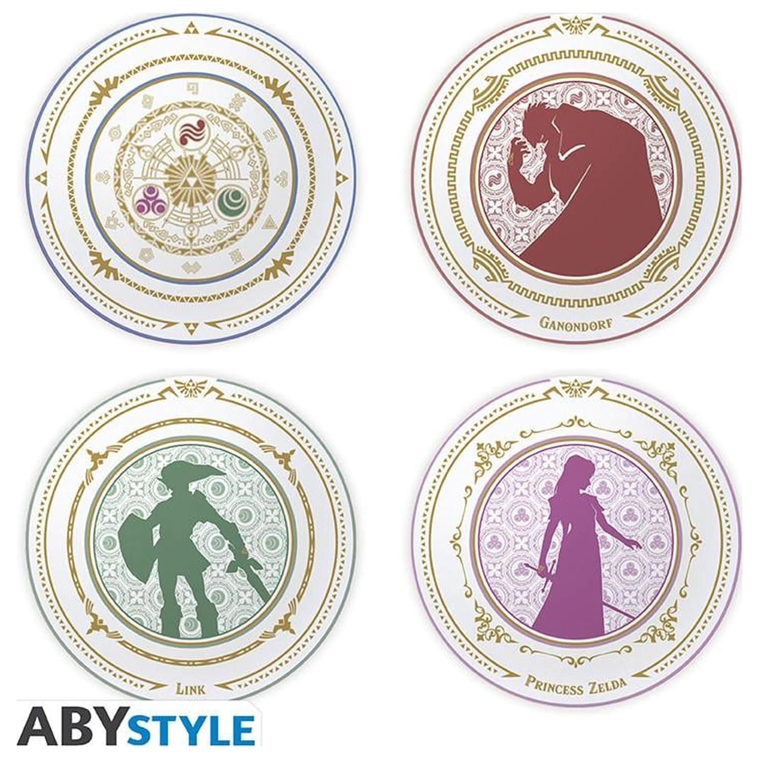 The Legend of Zelda Hyrule's Legends Set de 4 farfurii 21cm poza produsului
