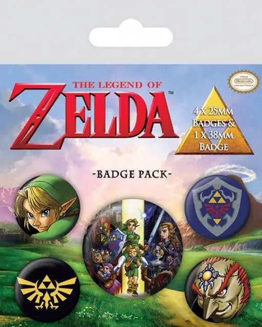 Set 5 insigne The Legend of Zelda Link poza produsului