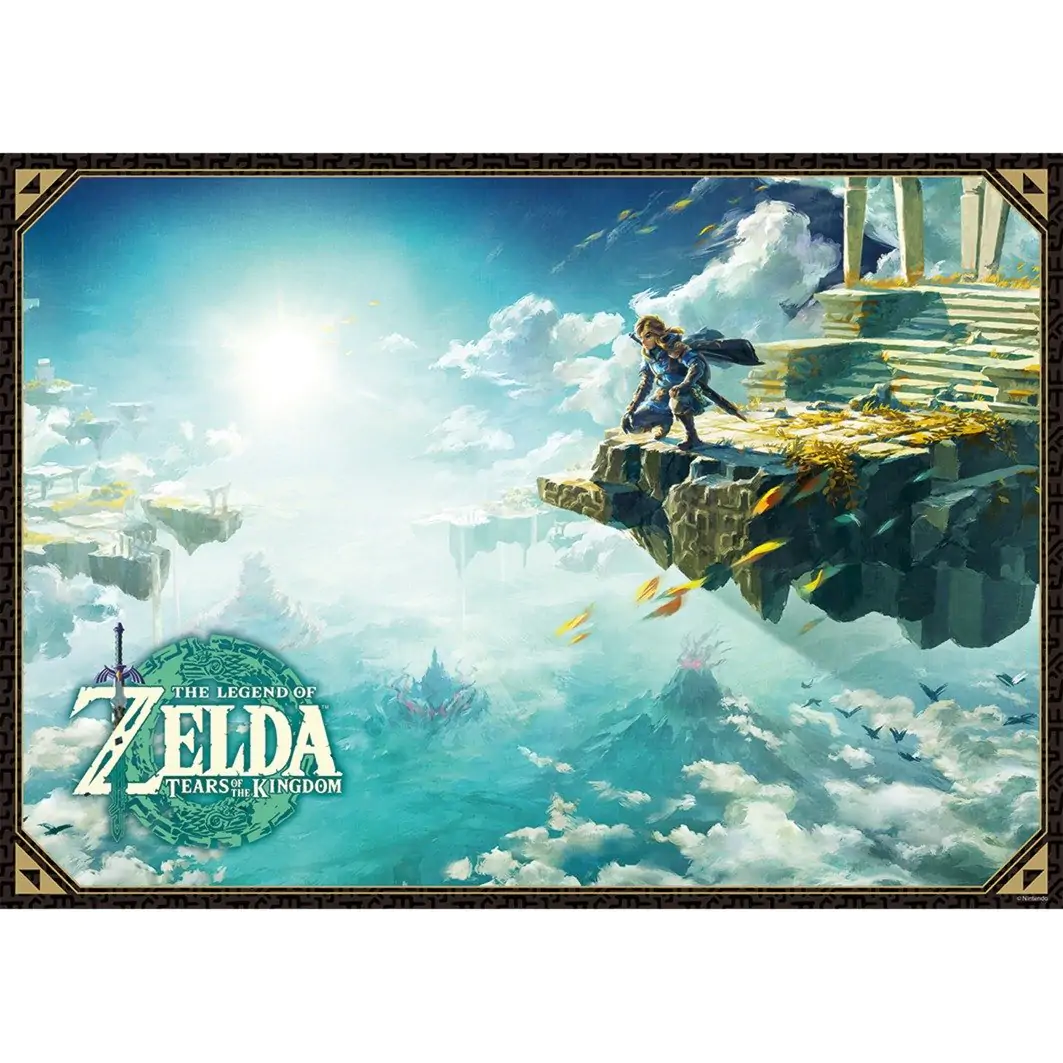 The Legend of Zelda: Tears of the Kingdom Puzzle cu Ilustrația de Copertă (1000 de piese) poza produsului