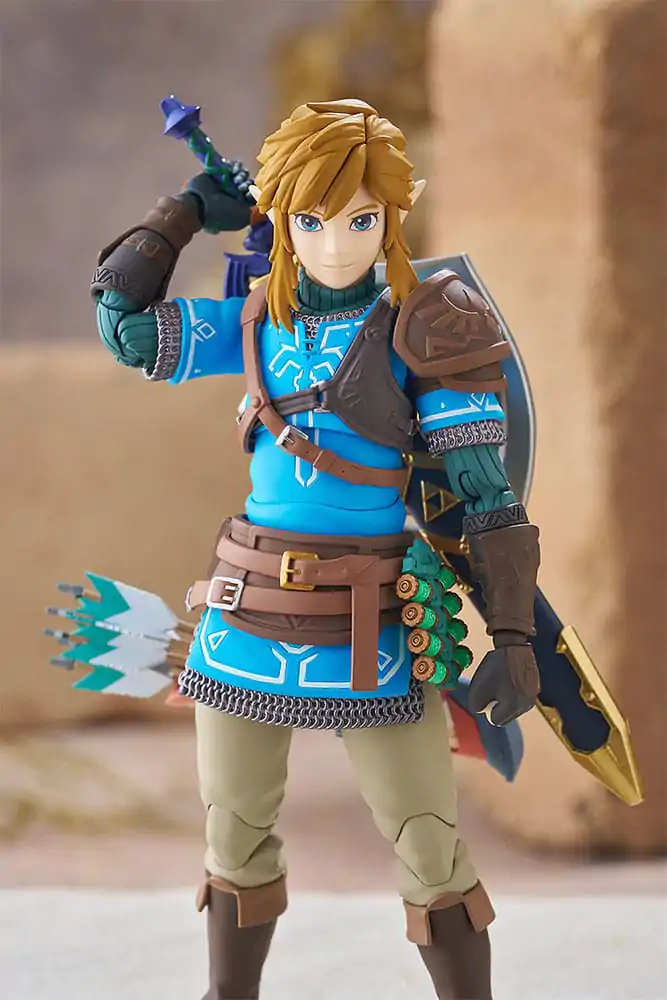 The Legend of Zelda Tears of the Kingdom Figurina de acțiune Figma Link Tears of the Kingdom Ver. DX Edition 15 cm poza produsului