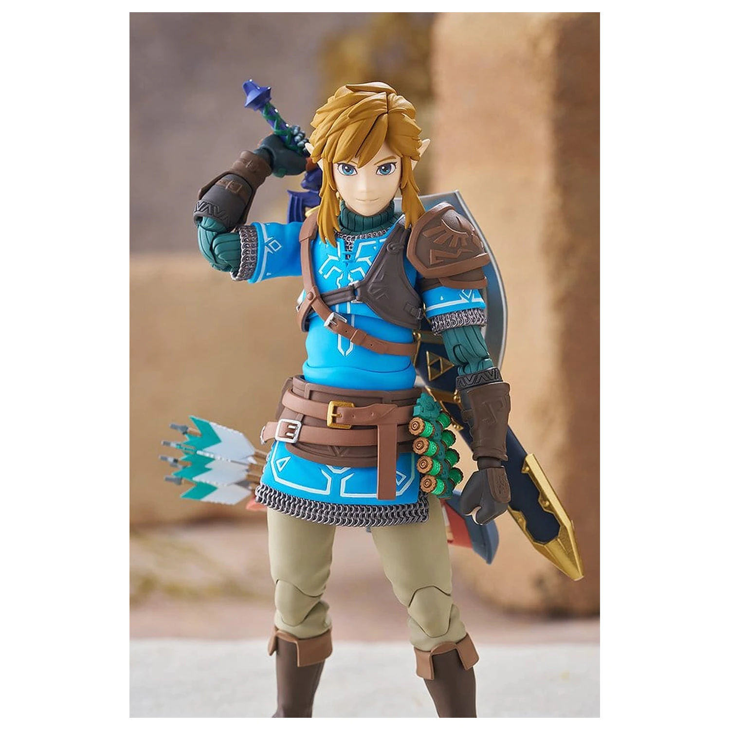The Legend of Zelda Tears of the Kingdom Figurina de acțiune Figma Link Tears of the Kingdom Ver. Editia DX 15 cm poza produsului