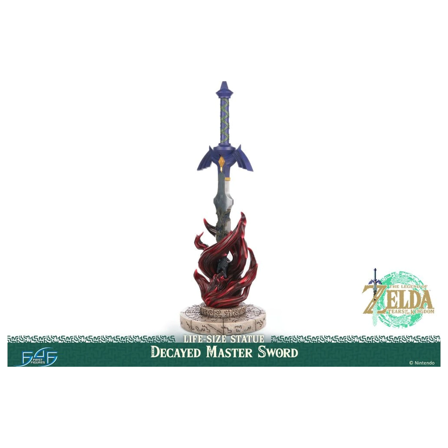 The Legend of Zelda: Tears of the Kingdom statuie în mărime naturală 1/1 Decayed Master Sword 71 cm poza produsului