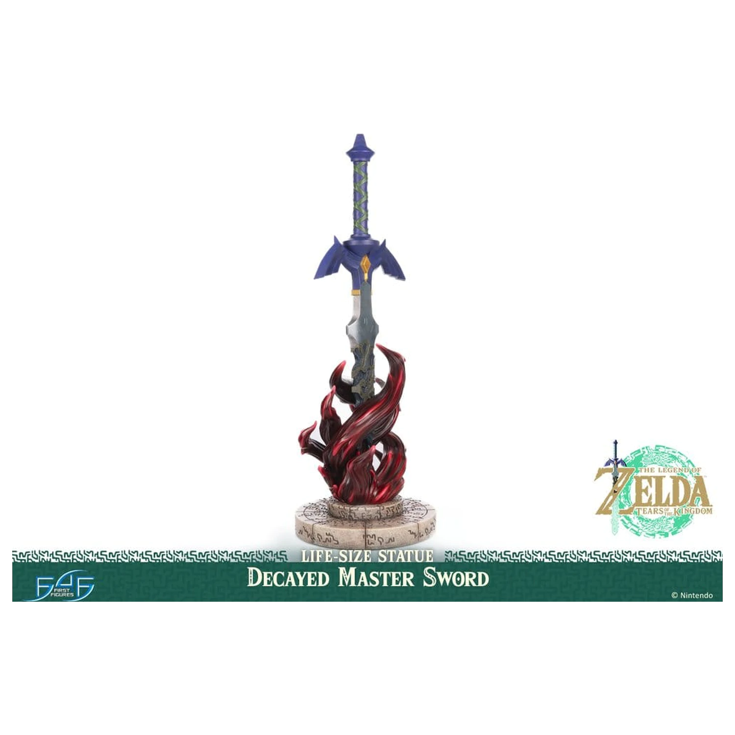 The Legend of Zelda: Tears of the Kingdom statuie în mărime naturală 1/1 Decayed Master Sword 71 cm poza produsului