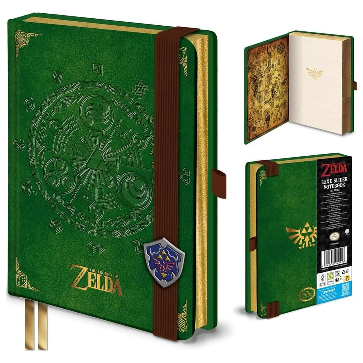 The Legend of Zelda Triforce Luxe Slider notebook poza produsului