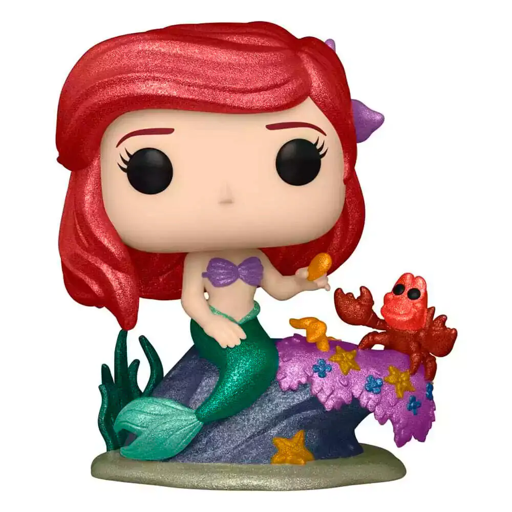 Figurină de vinil The Little Mermaid POP! Movies Ariel Diamond Collection Exclusive 9 cm poza produsului