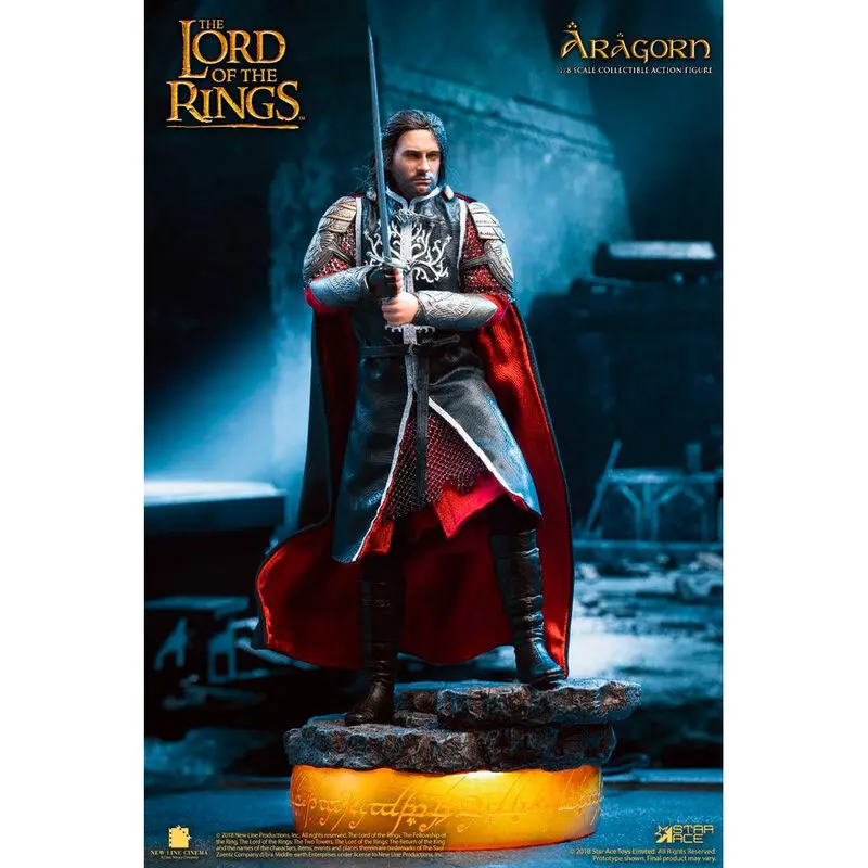 Lord of the Rings Real Master Series figurină de acțiune 1/8 Aragon Deluxe Version 23 cm poza produsului