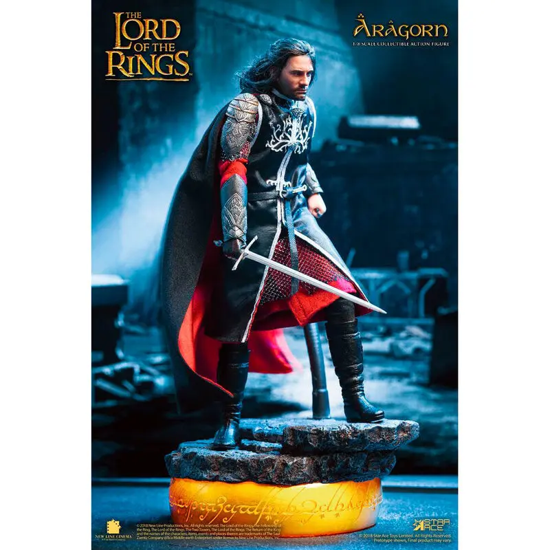 Lord of the Rings Real Master Series figurină de acțiune 1/8 Aragon Deluxe Version 23 cm poza produsului