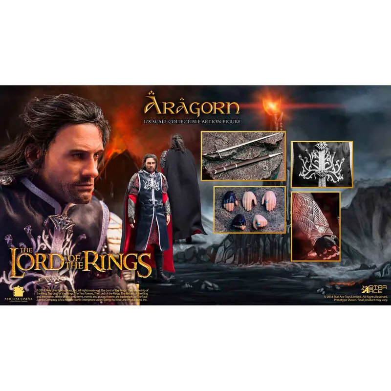 The Lord of the Rings Aragorn Real Master figurină 23cm poza produsului