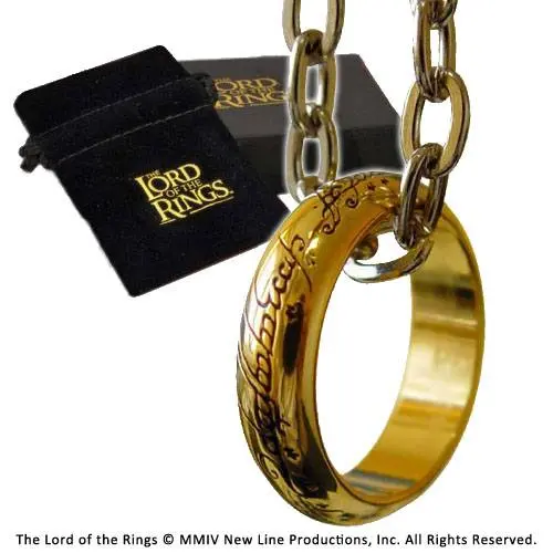 Lord of the Rings Inel The One Ring (placat cu aur) poza produsului