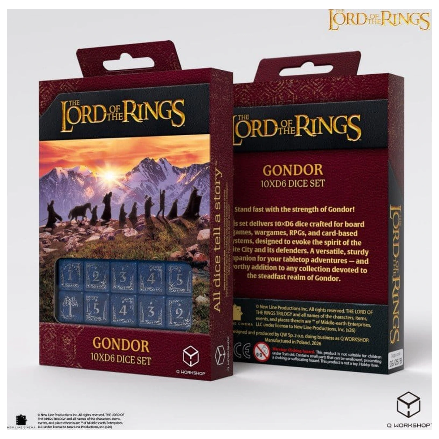 The Lord of the Rings: 10 zaruri D6 Set Gondor poza produsului