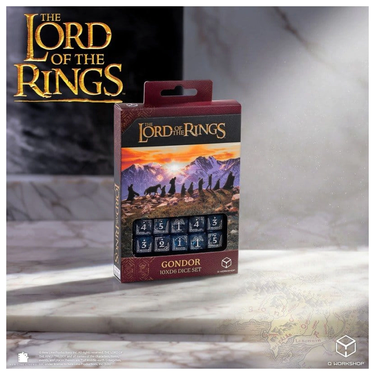 The Lord of the Rings: 10 zaruri D6 Set Gondor poza produsului