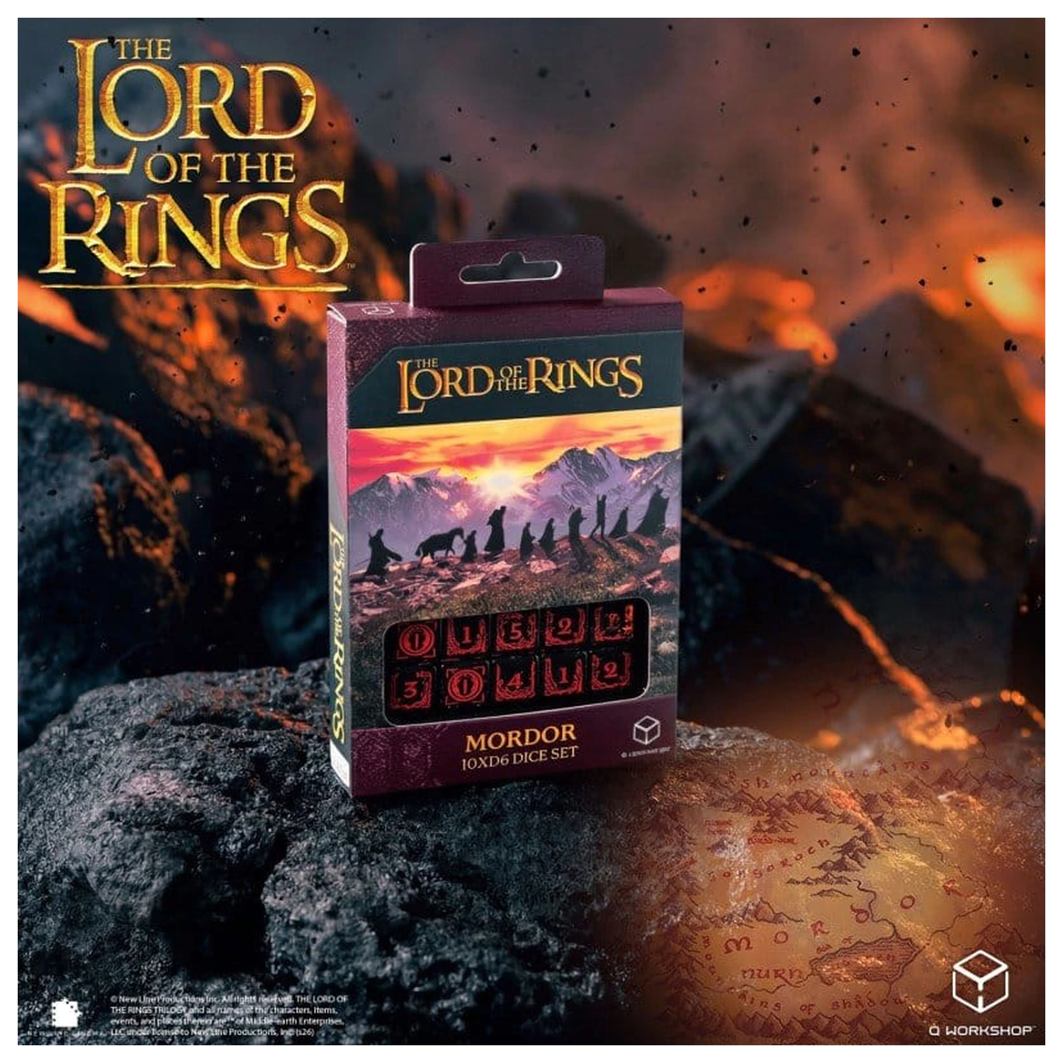 The Lord of the Rings: Set de 10 zaruri D6 Mordor poza produsului