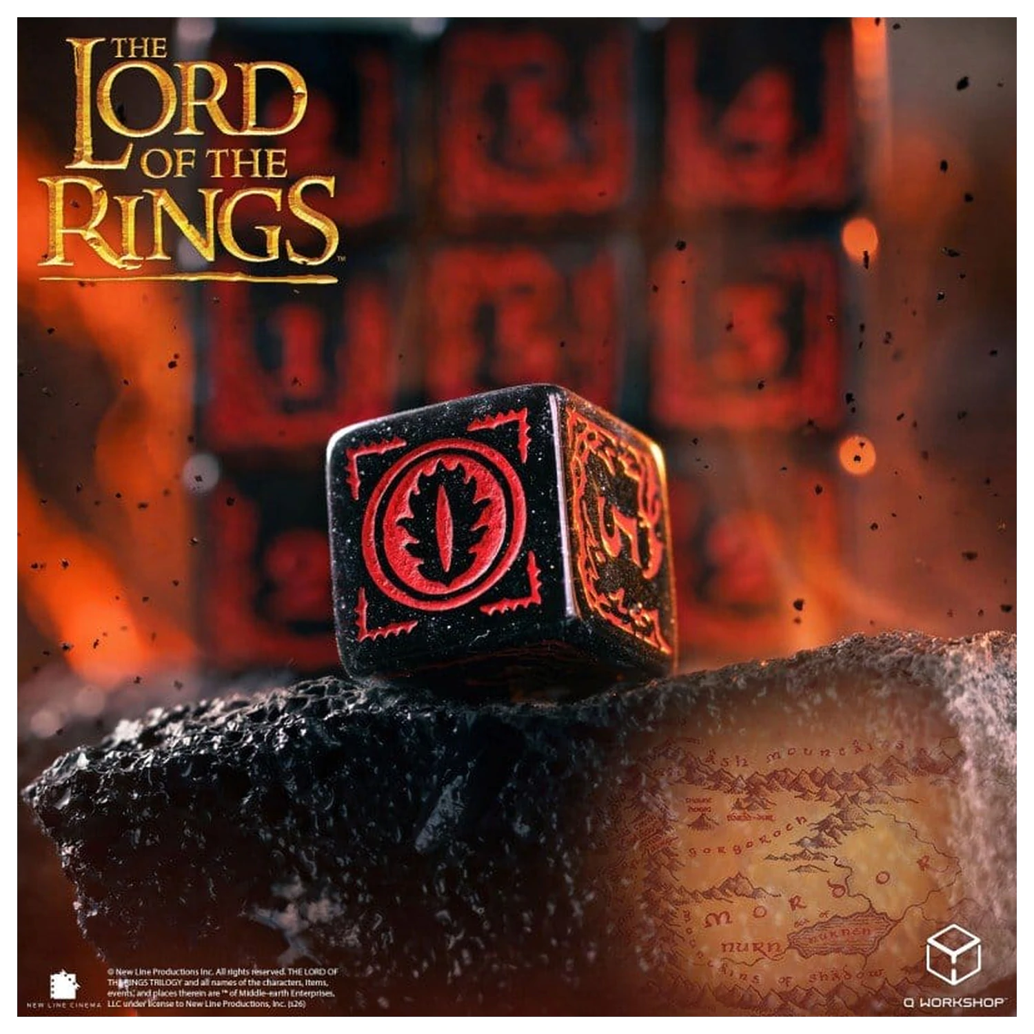 The Lord of the Rings: Set de 10 zaruri D6 Mordor poza produsului