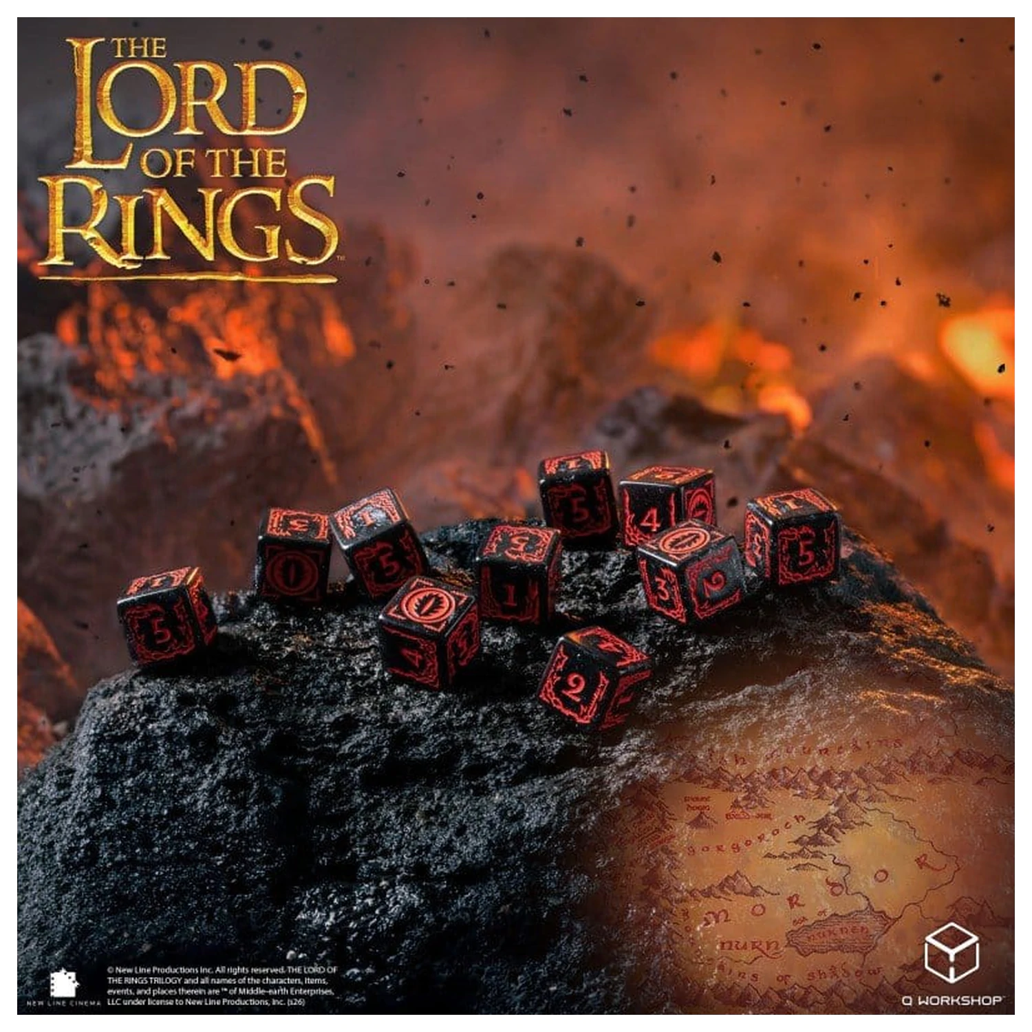 The Lord of the Rings: Set de 10 zaruri D6 Mordor poza produsului