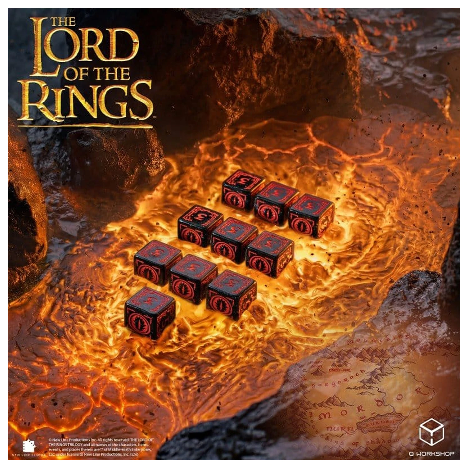 The Lord of the Rings: Set de 10 zaruri D6 Mordor poza produsului