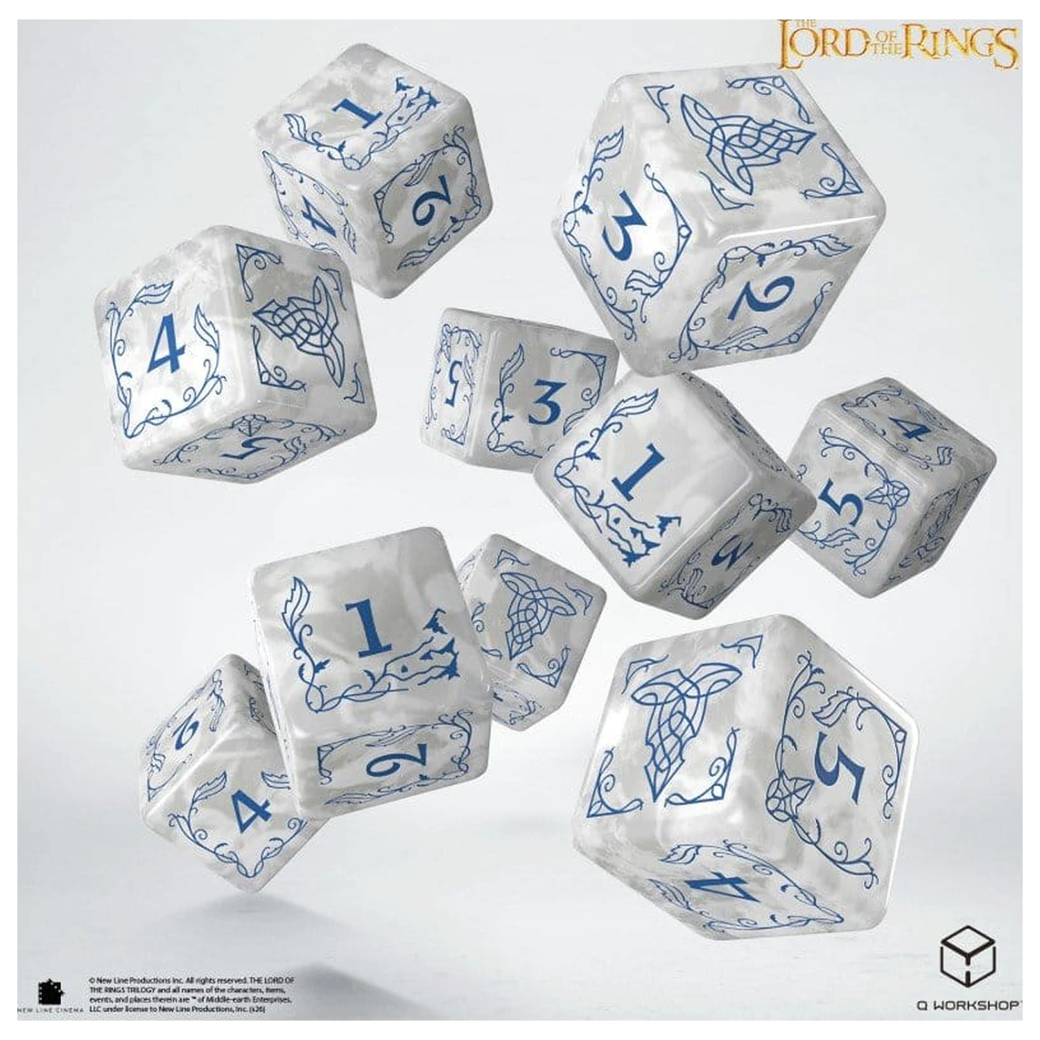 The Lord of the Rings: Set 10 zaruri D6 Rivendell (Stone) poza produsului