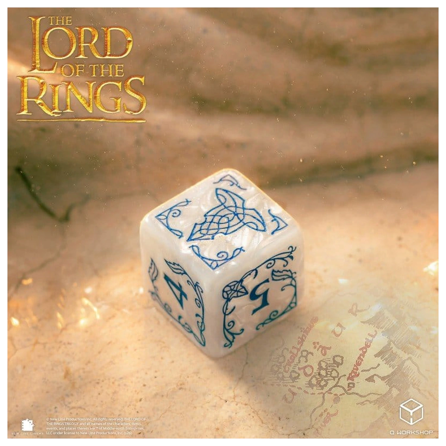 The Lord of the Rings: Set 10 zaruri D6 Rivendell (Stone) poza produsului