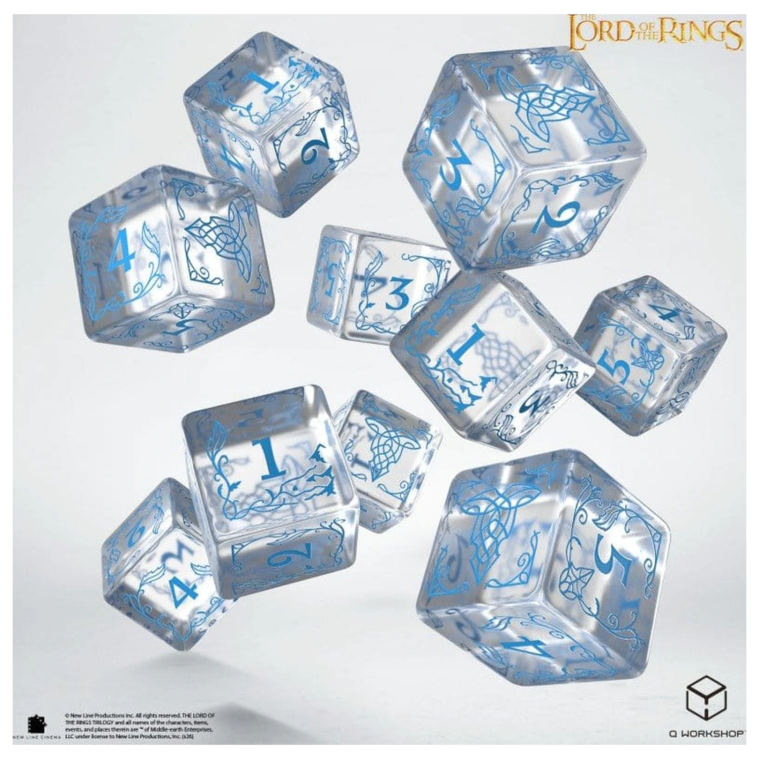 The Lord of the Rings: Set de 10 zaruri D6 Rivendell (Apă) poza produsului
