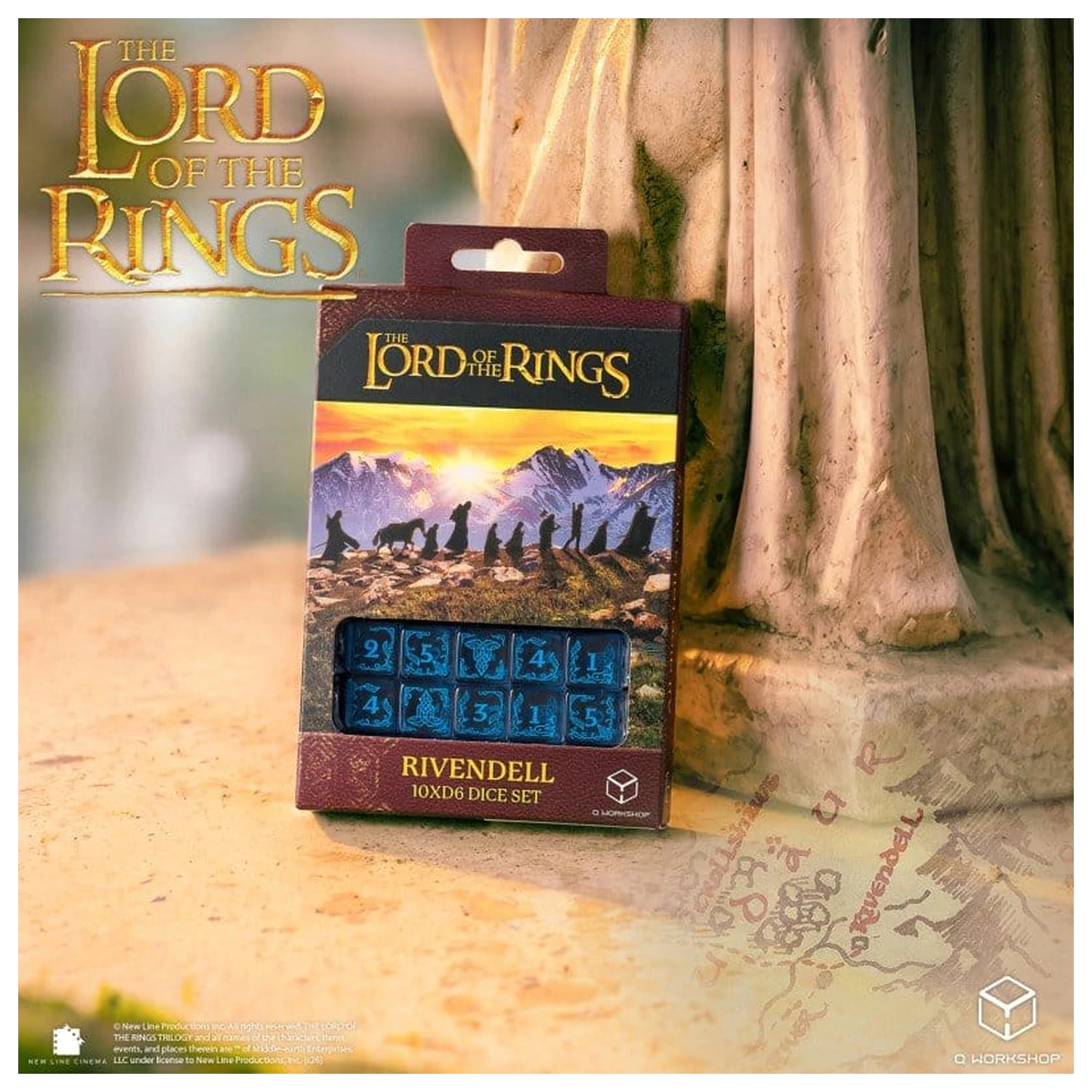 The Lord of the Rings: Set de 10 zaruri D6 Rivendell (Apă) poza produsului