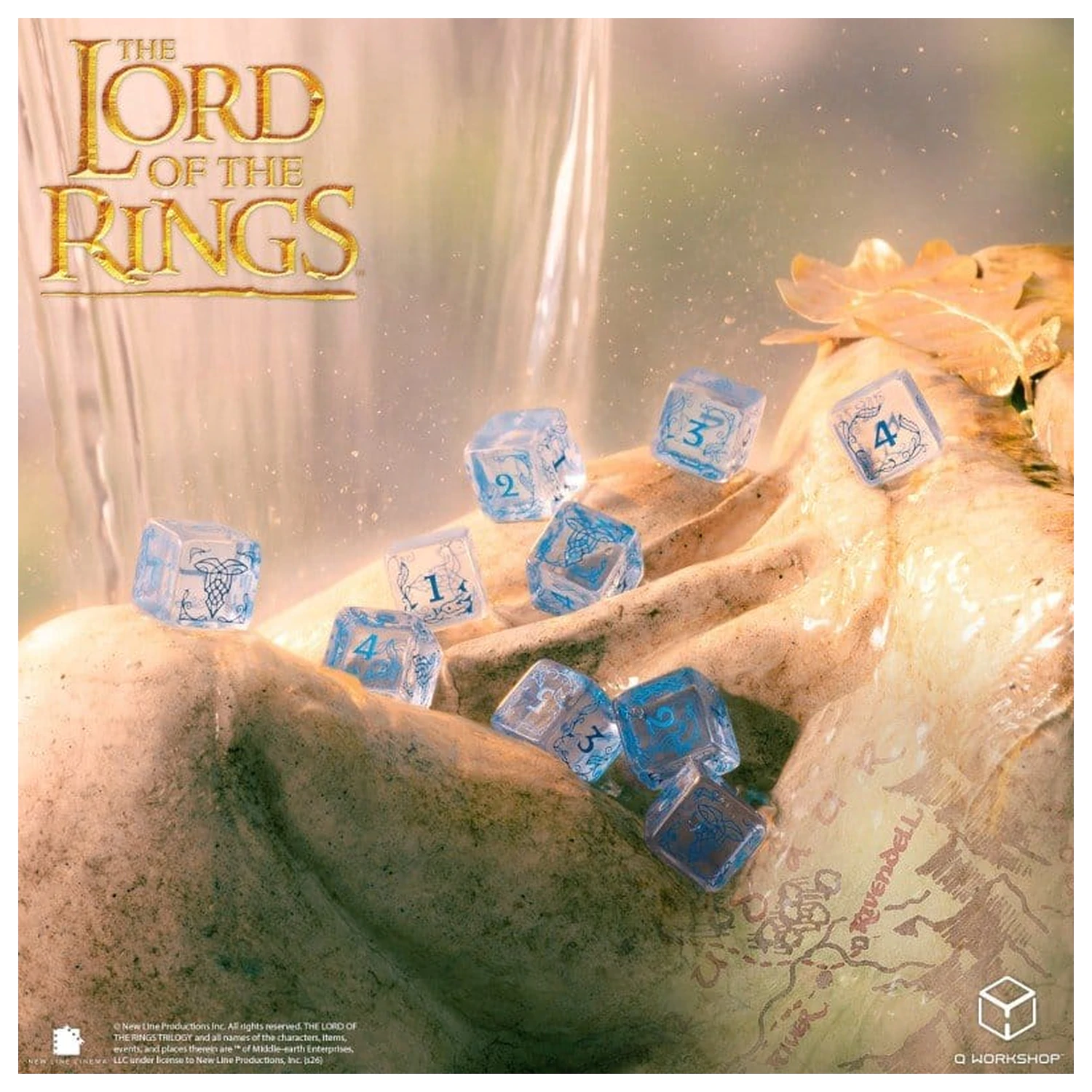 The Lord of the Rings: Set de 10 zaruri D6 Rivendell (Apă) poza produsului