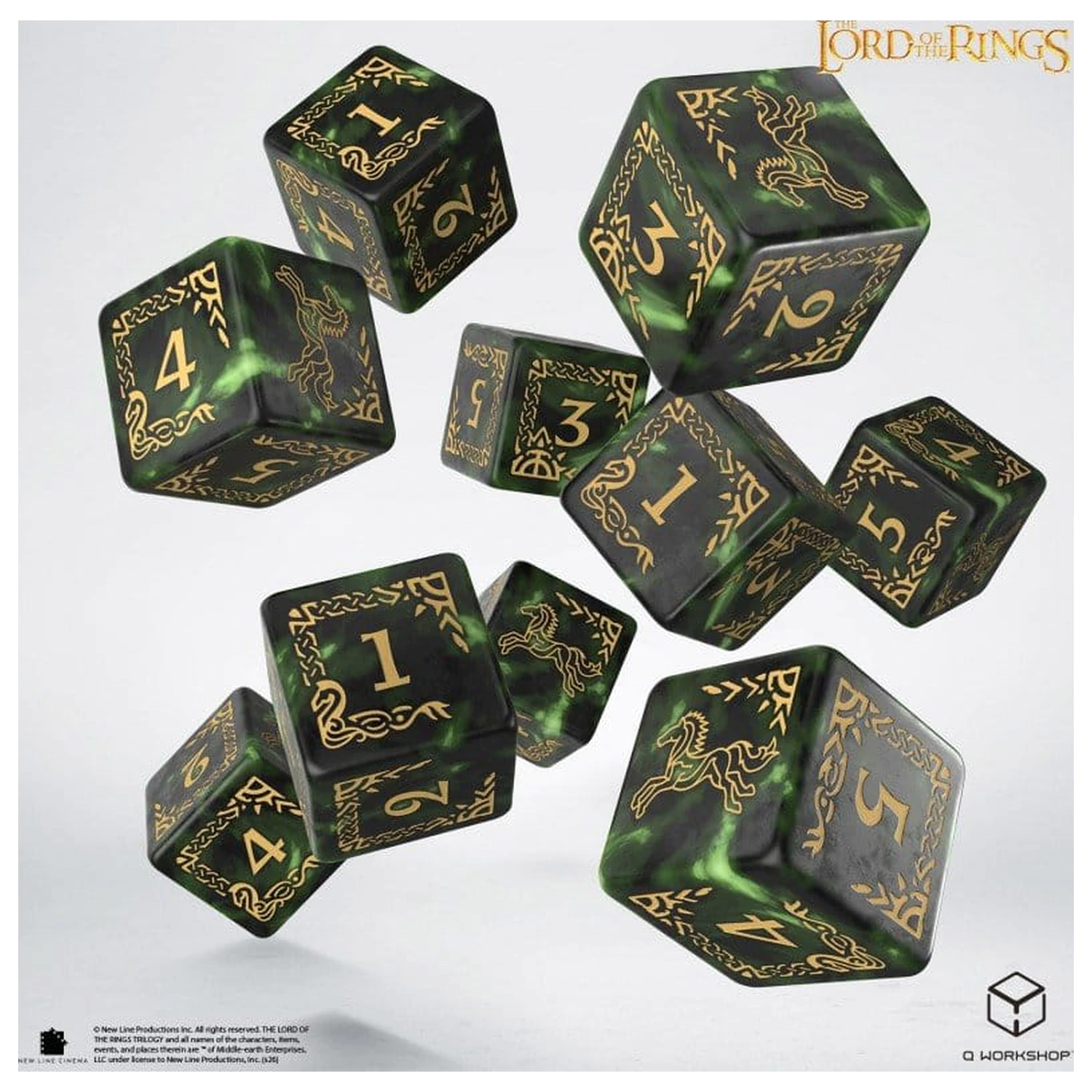 The Lord of the Rings: Set de 10 zaruri D6 Rohan poza produsului