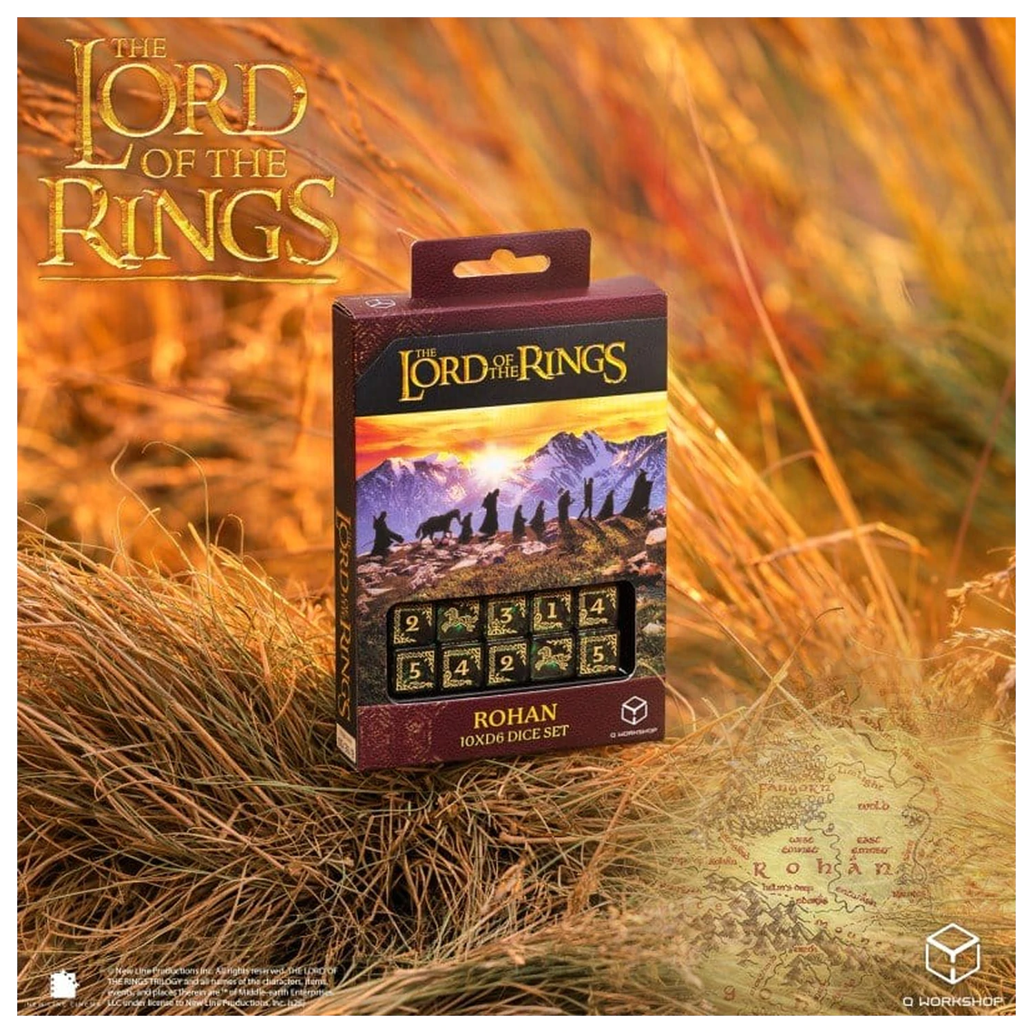 The Lord of the Rings: Set de 10 zaruri D6 Rohan poza produsului