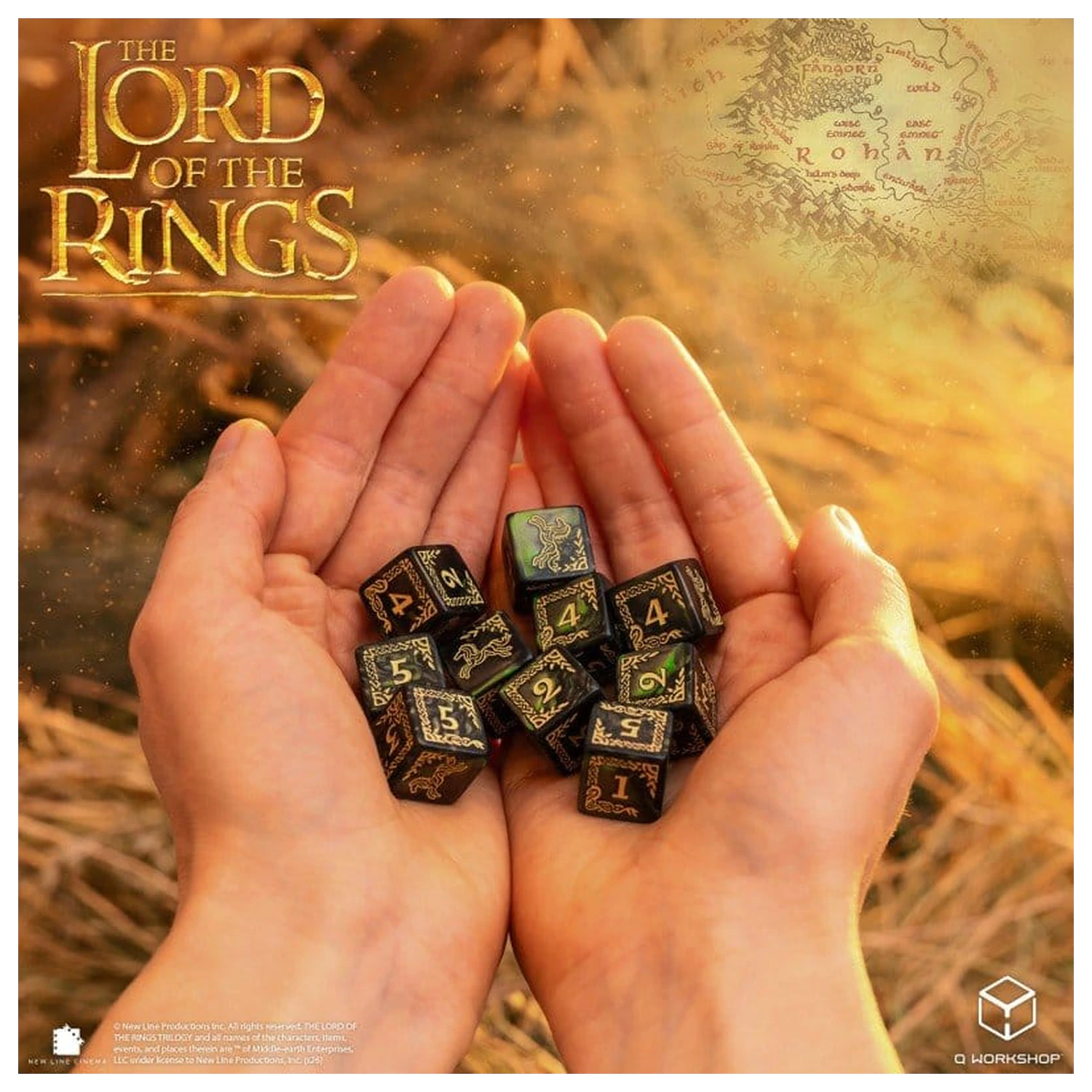 The Lord of the Rings: Set de 10 zaruri D6 Rohan poza produsului