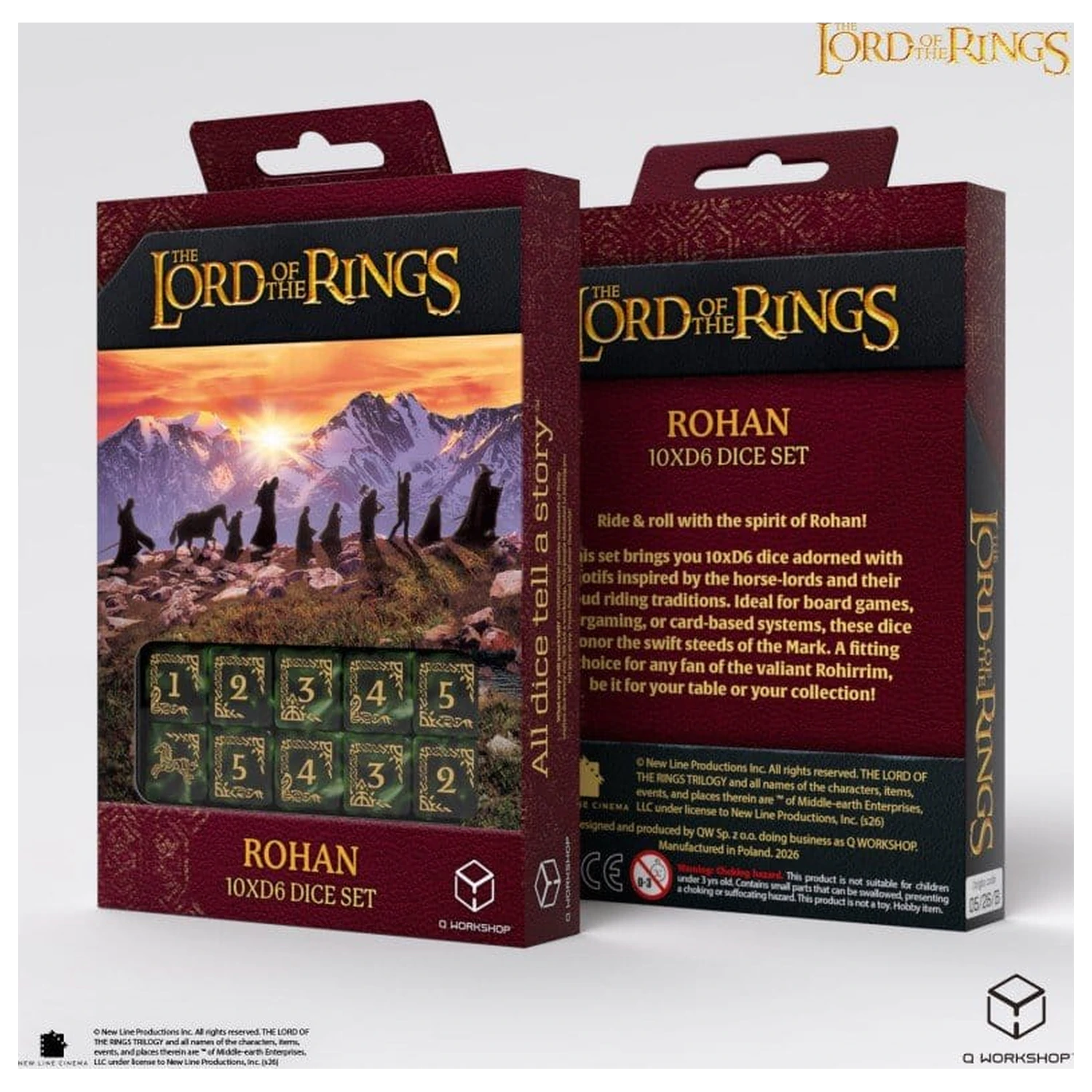 The Lord of the Rings: Set de 10 zaruri D6 Rohan poza produsului