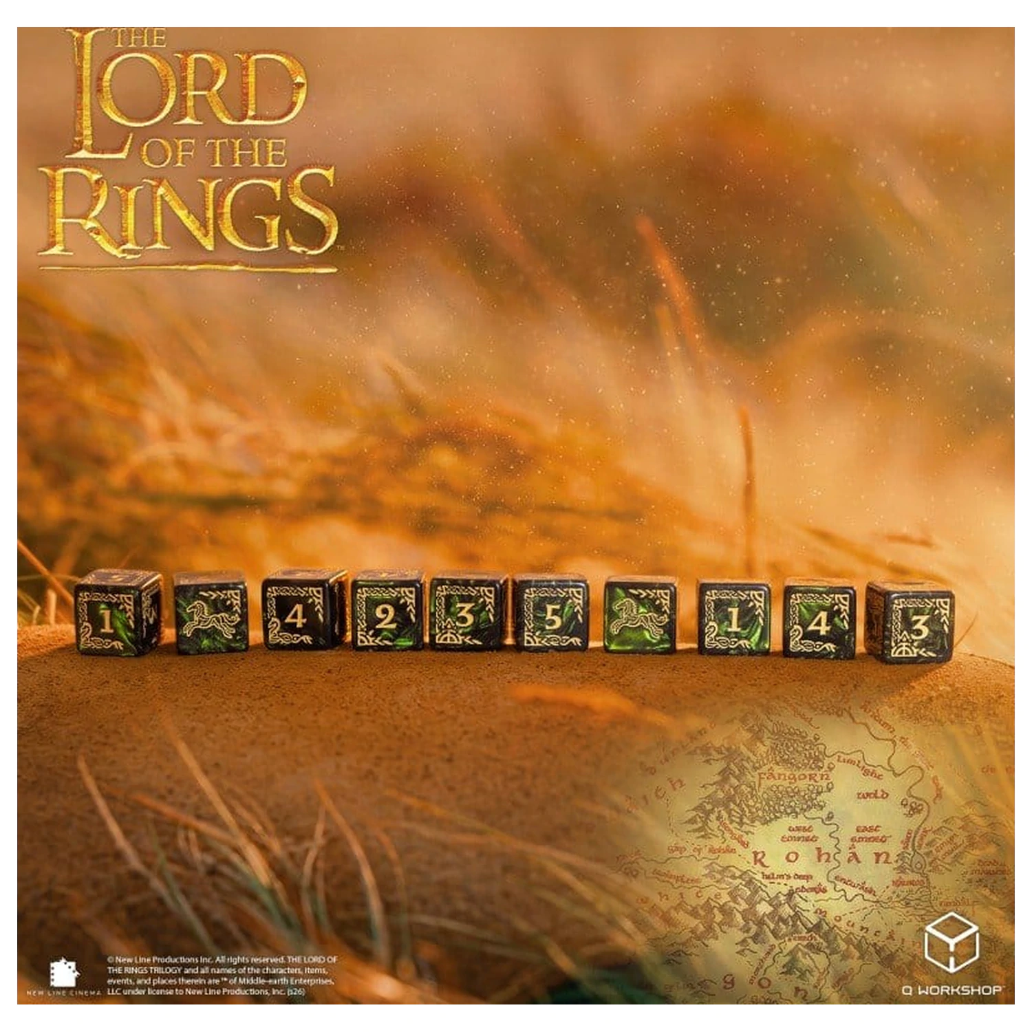 The Lord of the Rings: Set de 10 zaruri D6 Rohan poza produsului