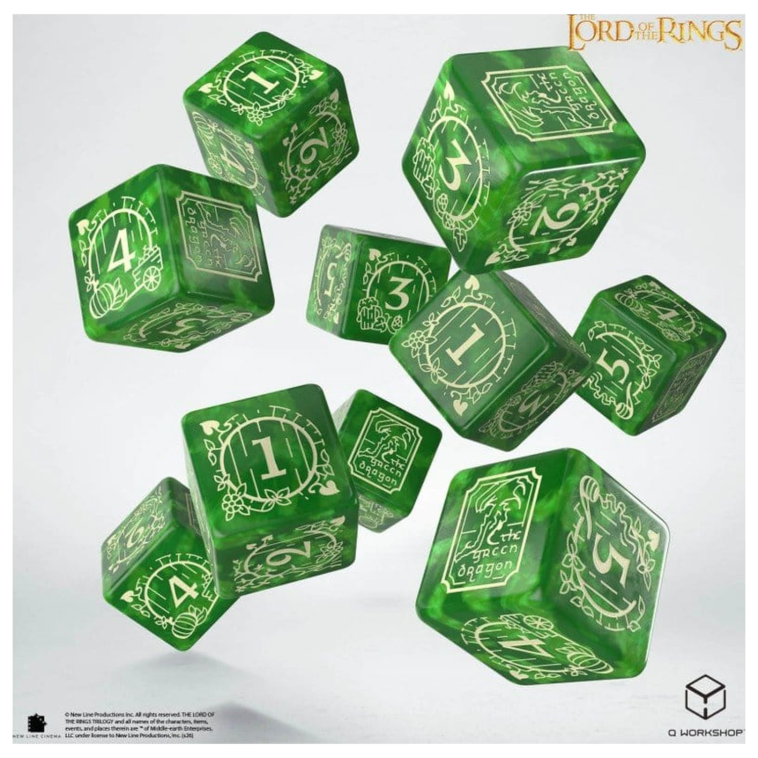 The Lord of the Rings: 10 D6 set de zaruri Shire poza produsului