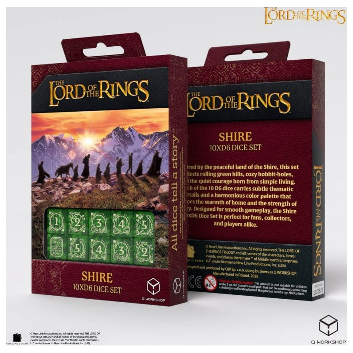 The Lord of the Rings: 10 D6 set de zaruri Shire poza produsului