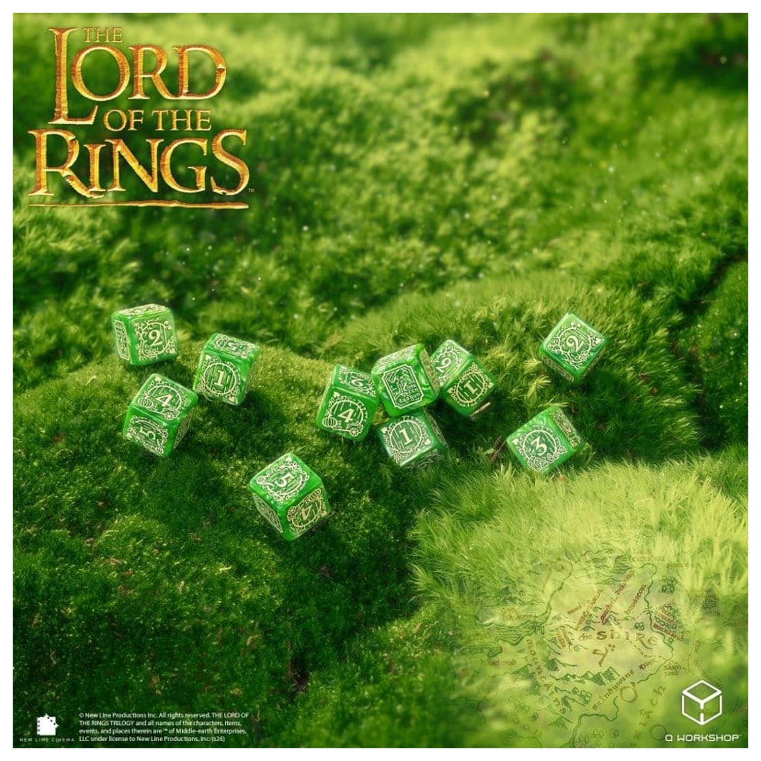 The Lord of the Rings: 10 D6 set de zaruri Shire poza produsului