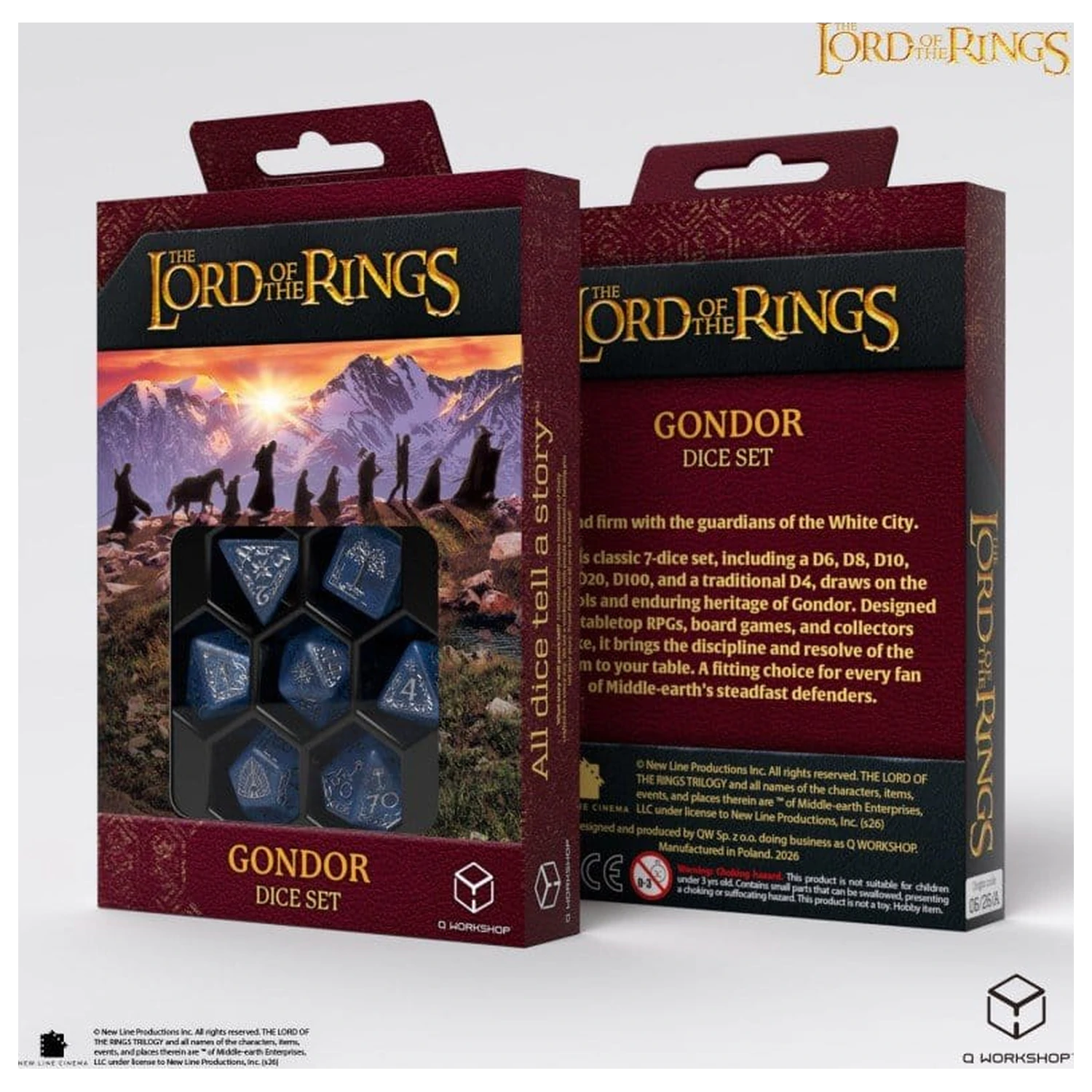 The Lord of the Rings Set de 7 Zaruri Gondor poza produsului