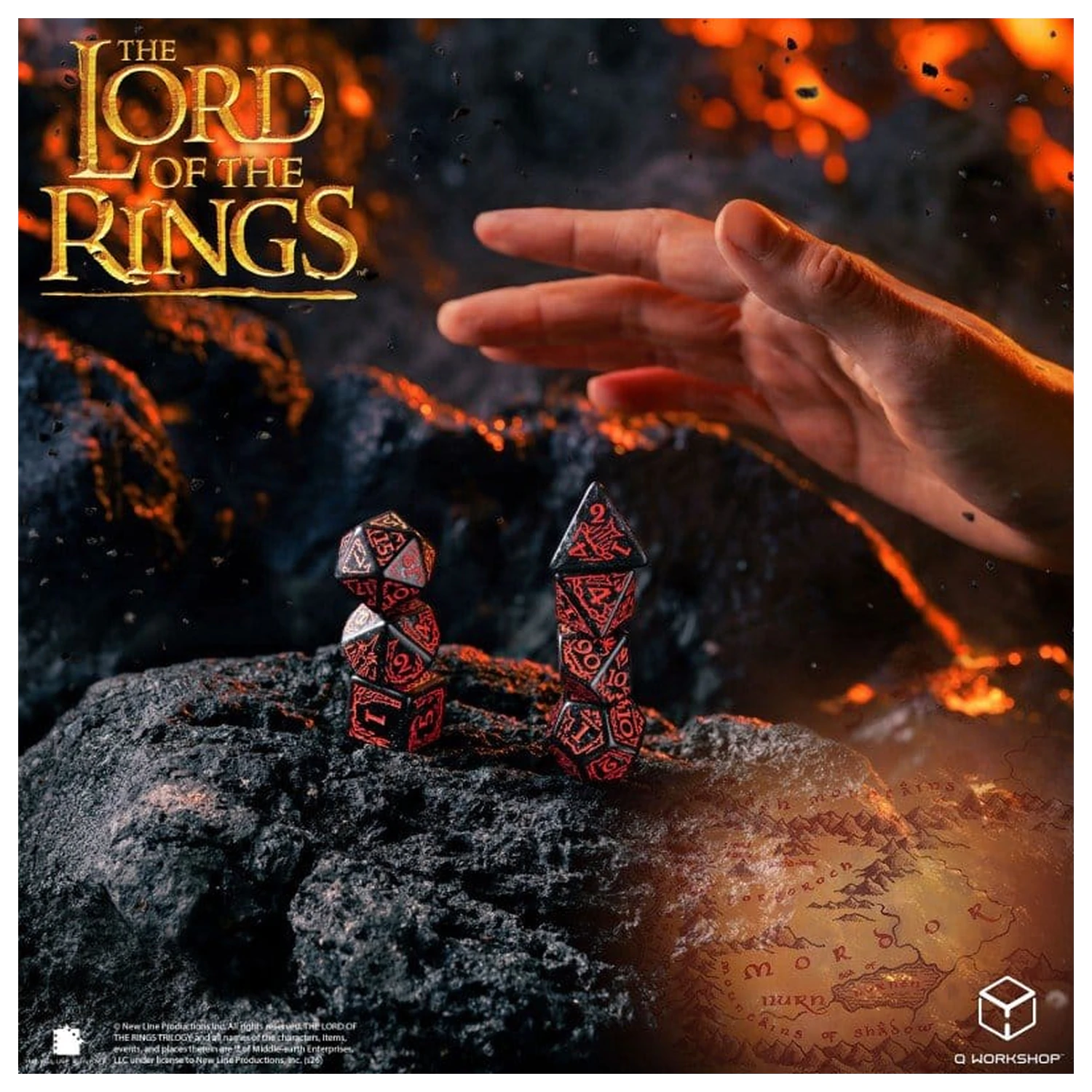 The Lord of the Rings Set de zaruri din 7 piese Mordor poza produsului