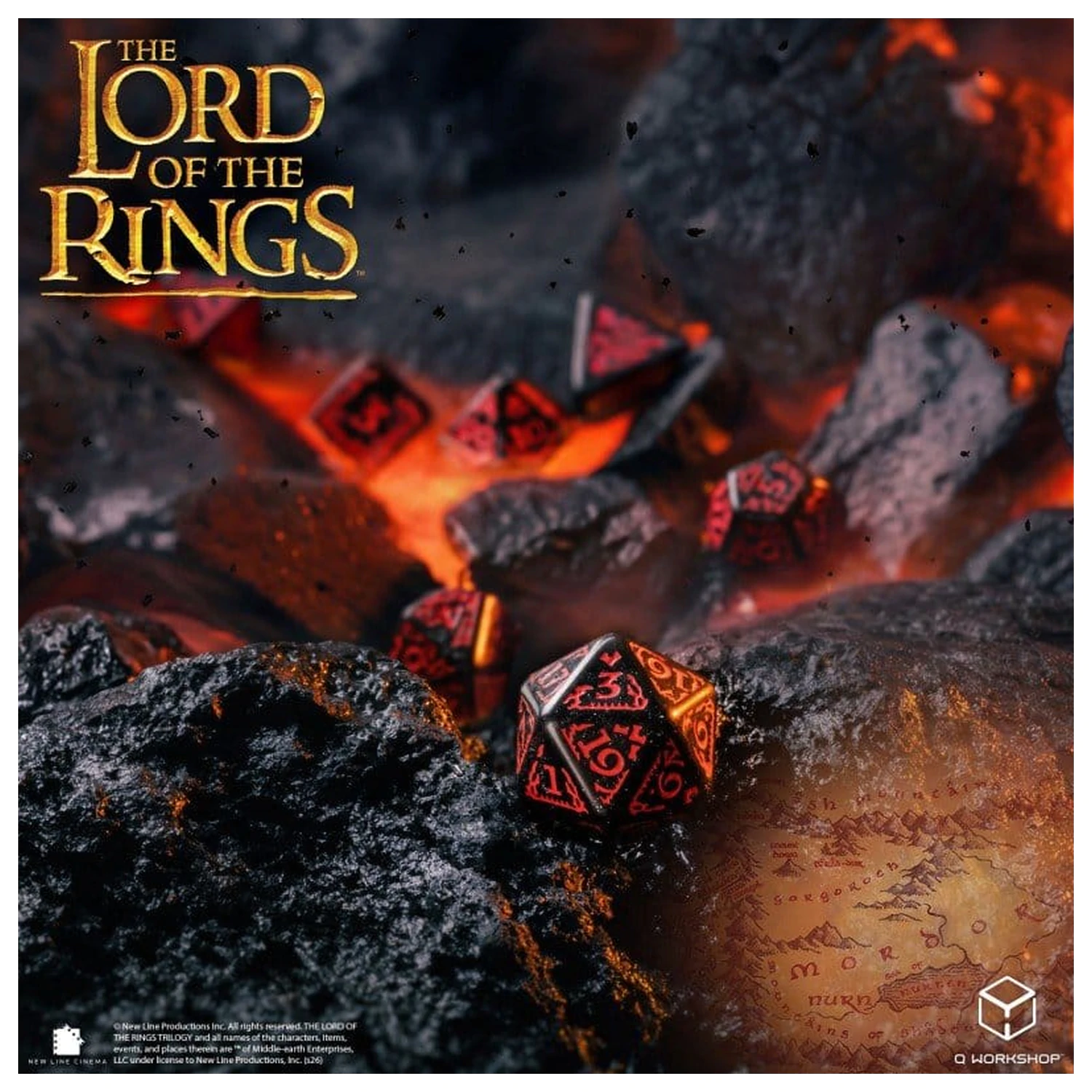 The Lord of the Rings Set de zaruri din 7 piese Mordor poza produsului