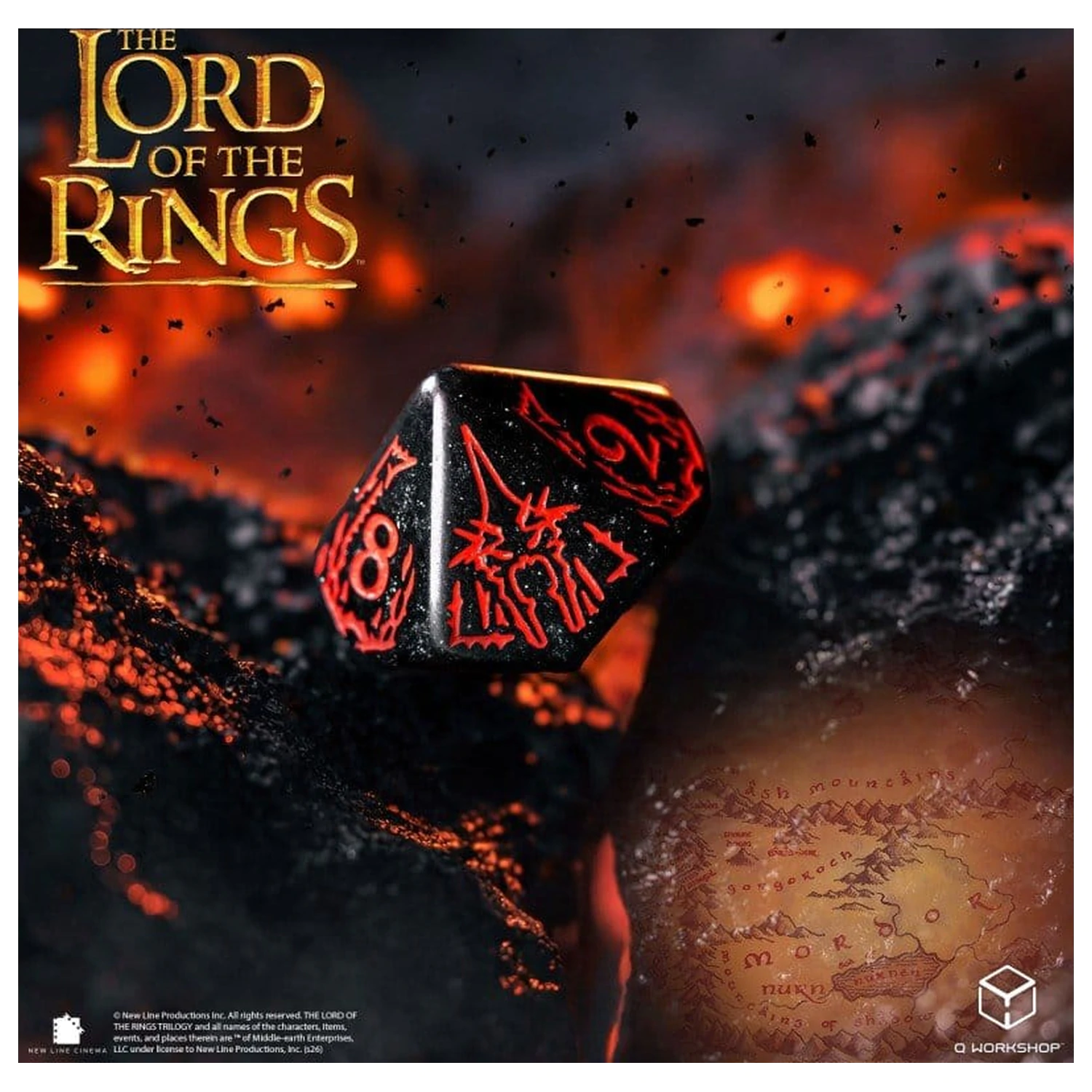 The Lord of the Rings Set de zaruri din 7 piese Mordor poza produsului
