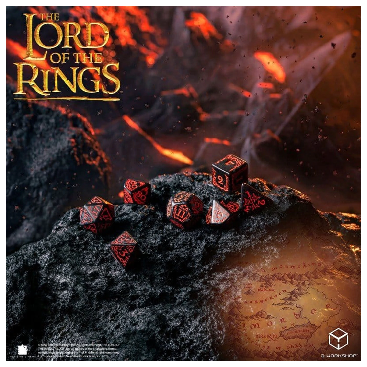 The Lord of the Rings Set de zaruri din 7 piese Mordor poza produsului